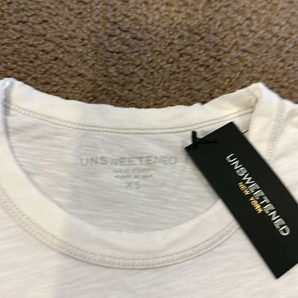 Unsweetened Women’s White T-Shirt with Leopard Stars - Picture 5 of 7